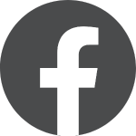 Icon Facebook noir sur fond transparent